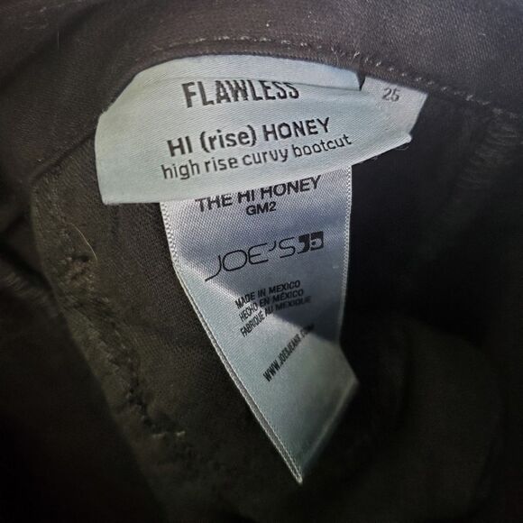 Joe's Jeans Hi (Rise) Honey Flawless Metallic Bootcut Jeans Silver Size 25 - Picture 8 of 9